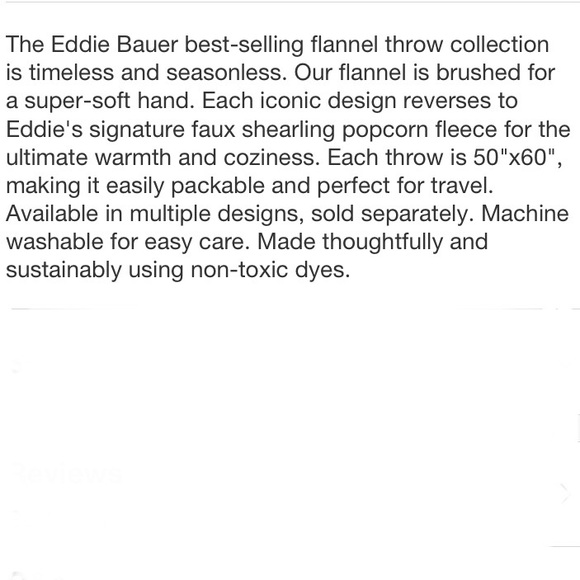 NIP Eddie Bauer Winslow Throw Blanket, Gray, 50” X 60” - Picture 6 of 8